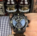 Clone Blancpain Fifty Fathoms Black Steel Chronograph Watch